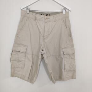 Mavi Jeans Beige Cargo Shorts Men’s 32 Utility Cotton Summer